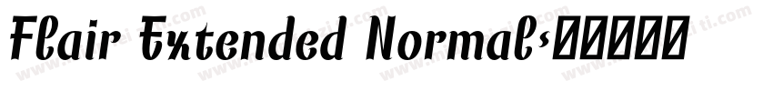 Flair Extended Normal字体转换